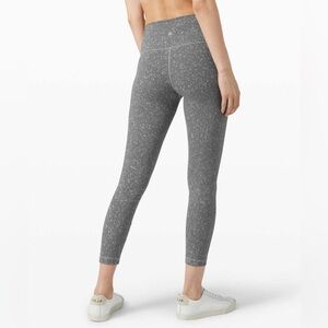 Lululemon Wunder Under High Rise Tight 25”. Spray - Washed Asphalt Grey